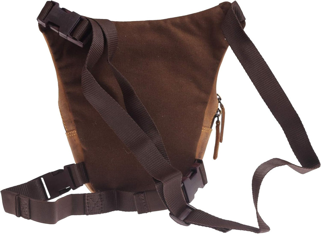 Greenburry Vintage Umhängetasche Baun 26x24x8cm Legbag Beintasche, Baun
