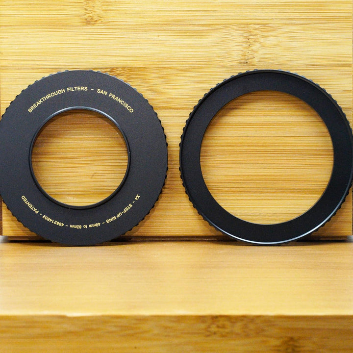 Breakthrough Photography Step-Up Objektiv-Adapterring für Filter, 77 mm auf 82 mm, aus CNC-gefrästem