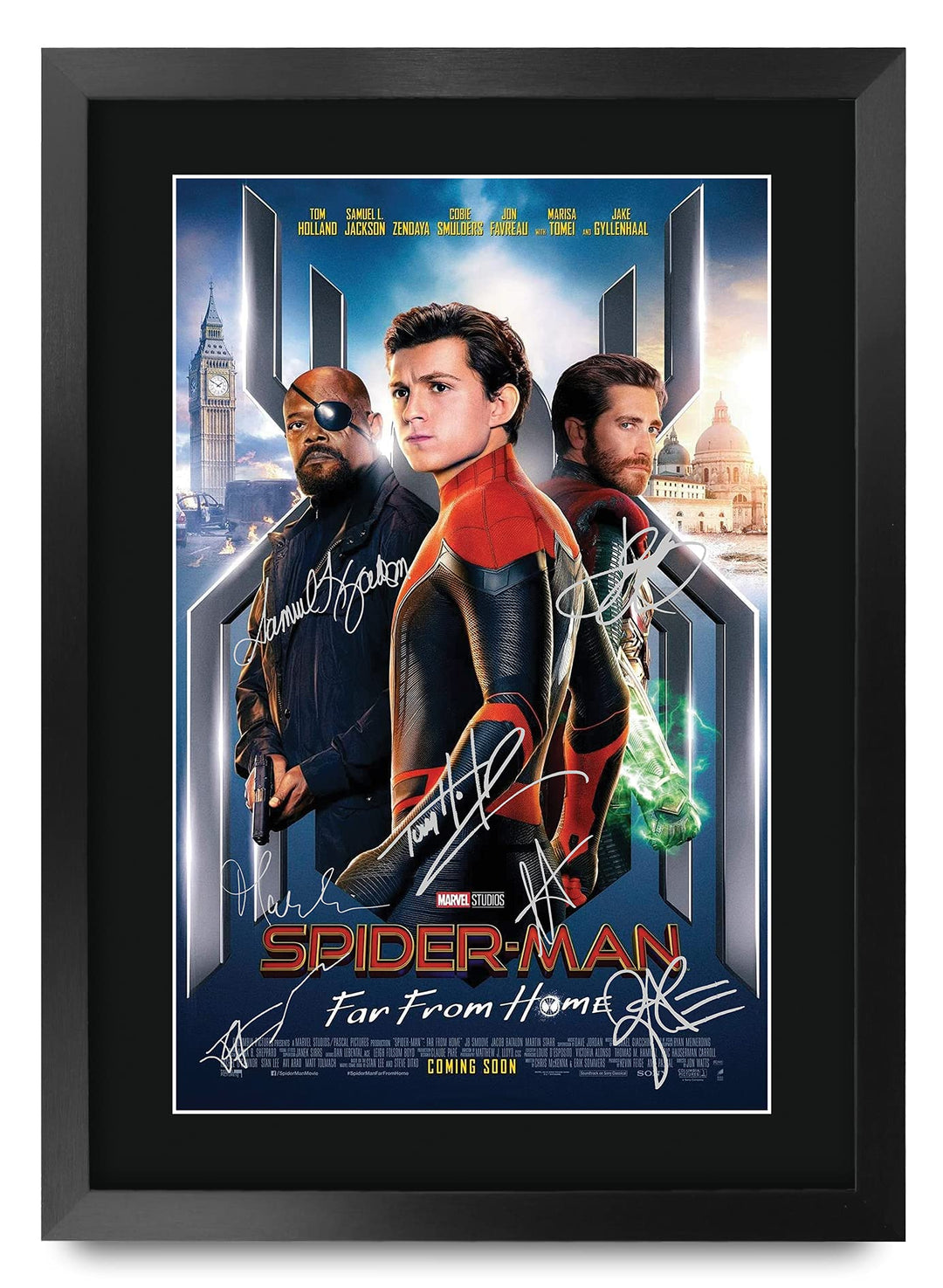 HWC Trading A3 FR Spider-Man: Far From Home Movie Poster Tom Holland Signed Geschenk GESTALTET A3 Sp