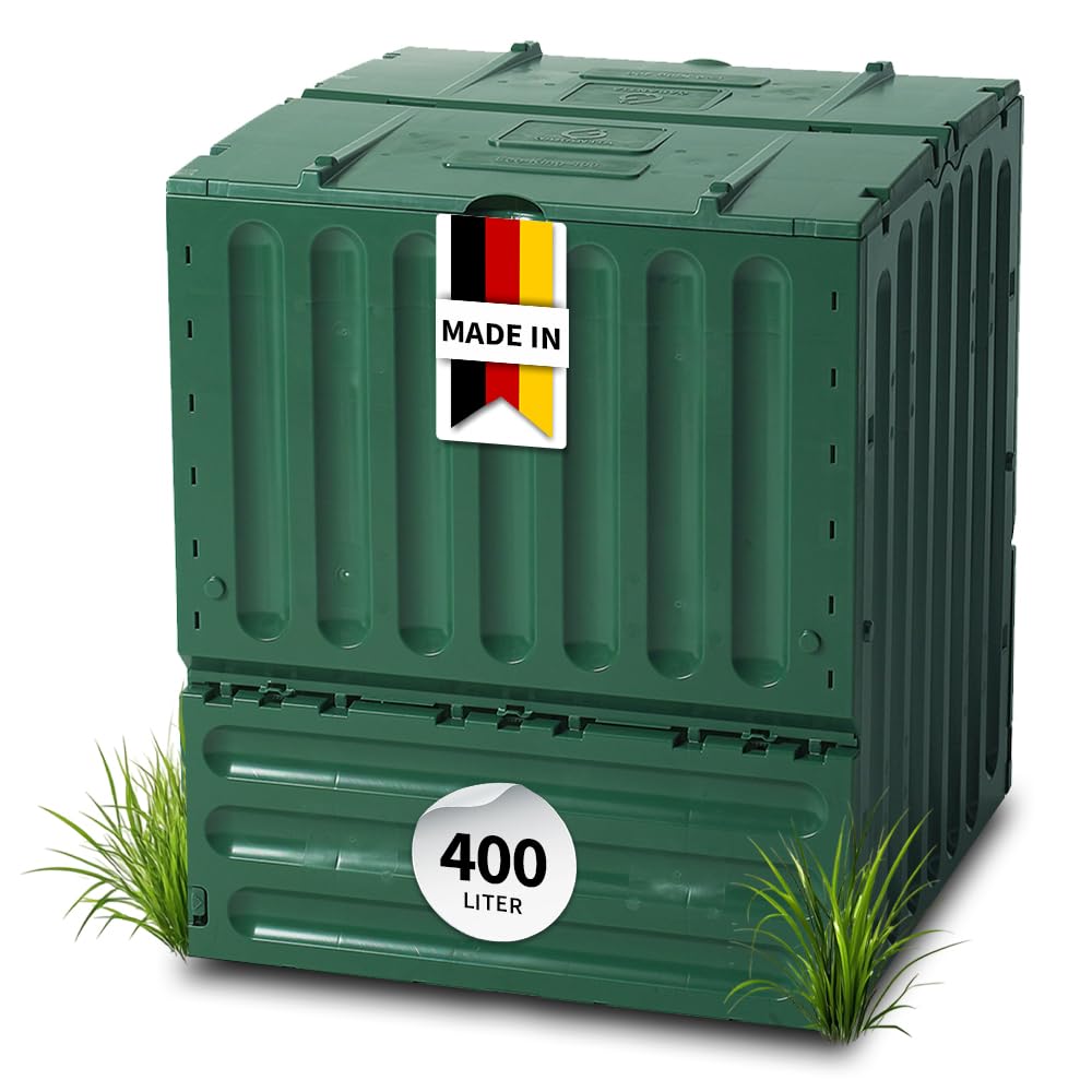 Garantia Geschlossener Schnell-Komposter 400 Liter: ECO-King, grün, aus 100% recyceltem PP, jetzt gü