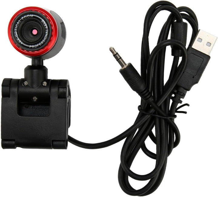 KIMISS USB2.0 mit MIC, Kamera Cam 360 Grad für Computer Nachtsicht Webcam HD Webcam Web Computer Kle