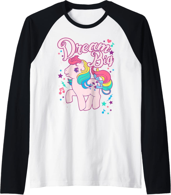 My Little Pony Parasol Dream Big Rainbow Vintage Raglan