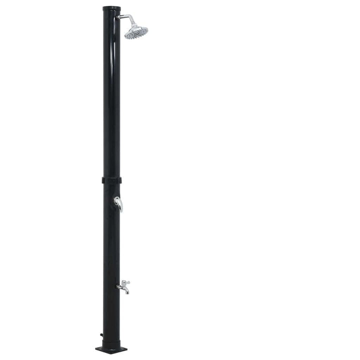 Solardusche Schwarz 220 cm 20 L für Garten Pool Camping Hinterhof