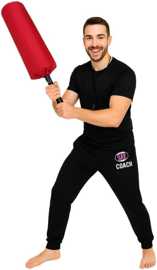 BAY Blocker 65 cm rot Schlagpolster mit Stiel Griff Box Sticks Blockierer Boxen Softstick Schaumstof