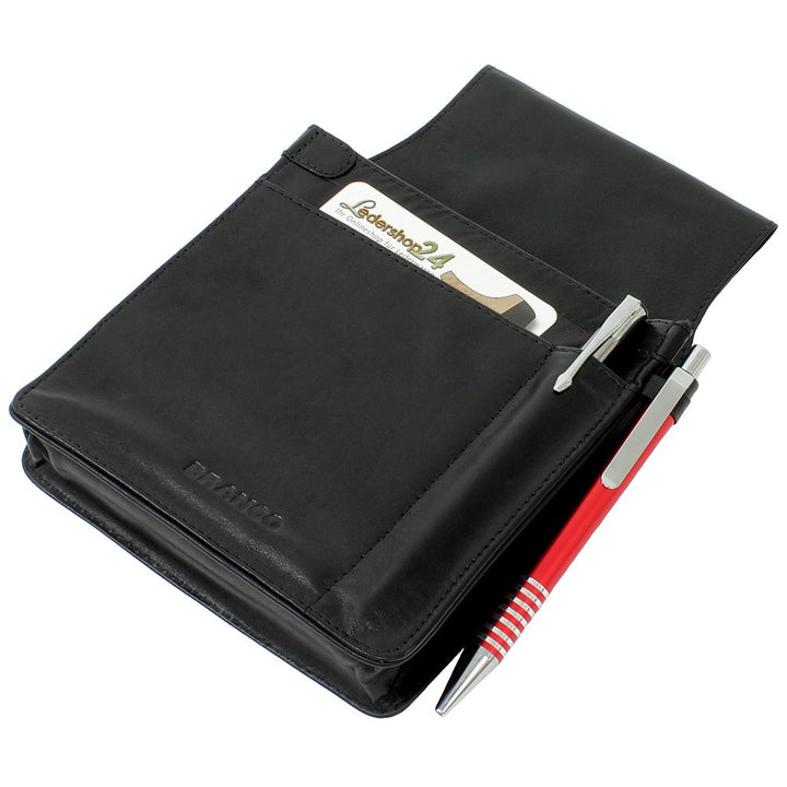 Ledershop24 Profi Leder Tablet-Kellnertasche passend für iPad mini bis 8 Zoll wahlweise mit Reissver