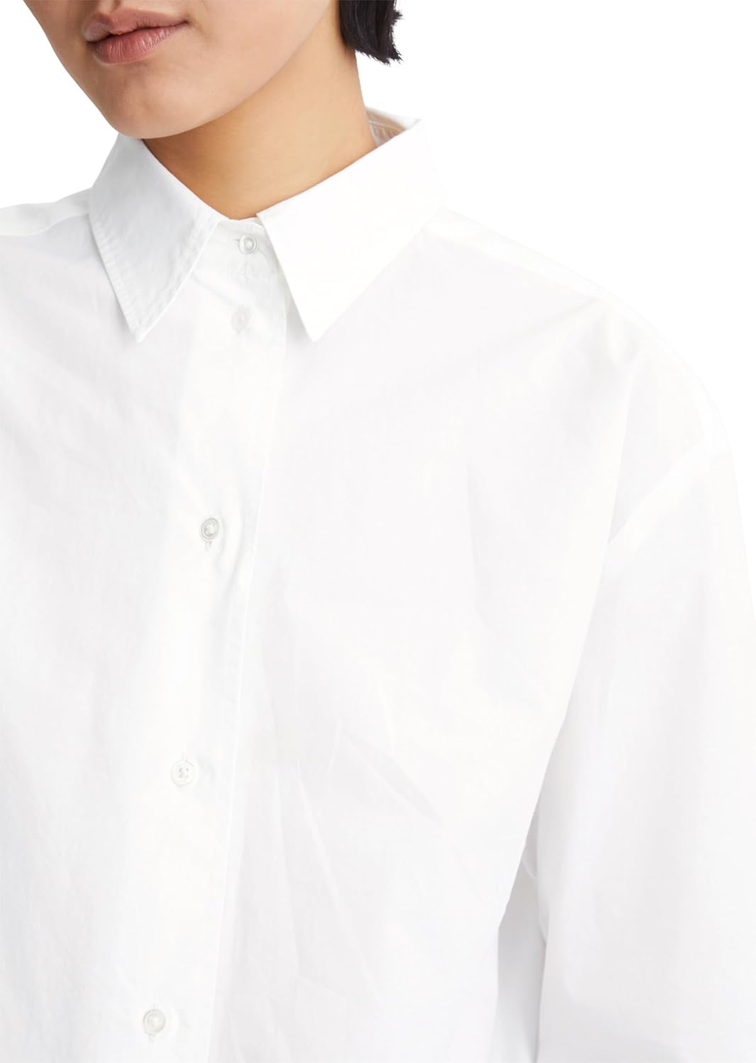 Marc OߴPolo Damen Hemdbluse aus Bio-Baumwolle Oversized, 34
