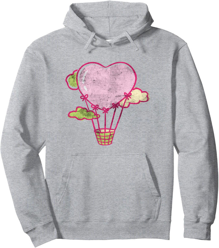 Lustige Heissluft-Herzballon-Design-Ballonfahrt Pullover Hoodie