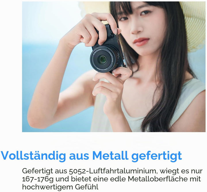 TTARTISAN AF 40 mm f/2 für E-Mount, Vollformat 40 mm f2 Prime Objektive für FE-Mount (E, Schwarz) Sc