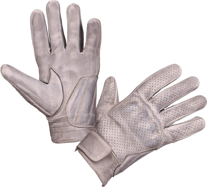 Modeka Motorradhandschuhe HOT Classic braun Leder Retro Urban CE perforiert 14, 14