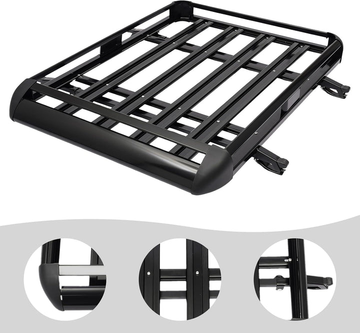 dachkorb Auto dachträger Dach universal gepäckträger gepäckkorb Regal Metall schwarz dachgepäckträge