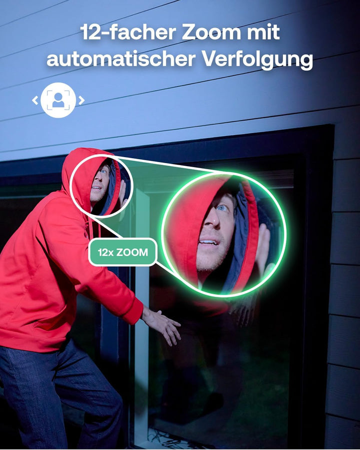 Arlo Pro 6 Überwachungskamera Aussen WLAN, Kabellos, 2K+HDR, Farb-Nachtsicht, Zwei-Wege Audio, Beweg