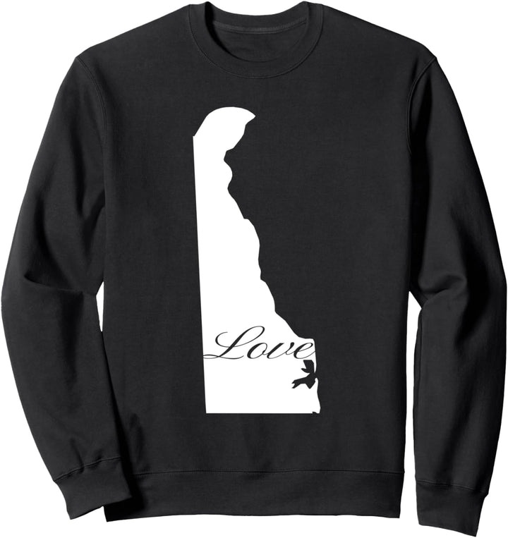 Delaware Cursive Love State Pride Sweatshirt