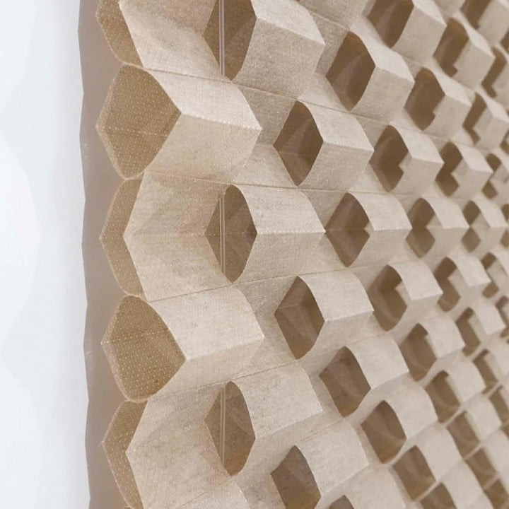 K-Home Klemmfix Plissee 3D-Effekt Taupe 80 x 130 cm B80 x H130 cm 3d-struktur Taupe, B80 x H130 cm 3