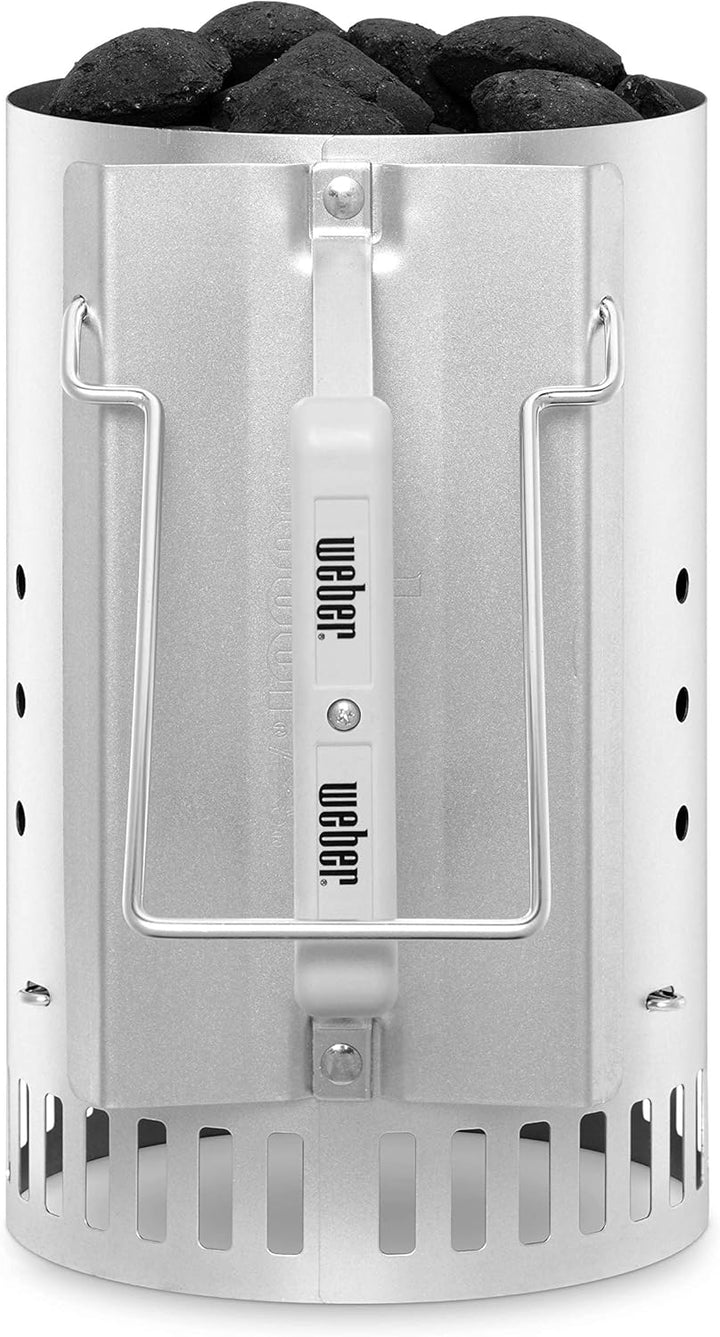 Weber 7416 Anz ndkamin Rapidfire, Grillen mit Kohle, Anz nden, 19 x 19 x 30.5 cm &amp; 6677 Medium Origi