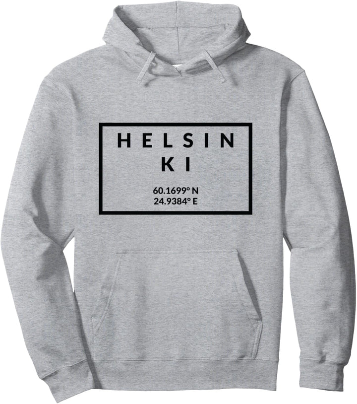 Finnland Capital Coordinates - Helsinki Pullover Hoodie