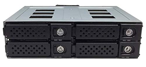 Jou Jye Wechselrahmen JJ-N-49SS-T für 4x2,5" 12G SATA+SAS HDD/SSD schwarz mit Sensor Kit