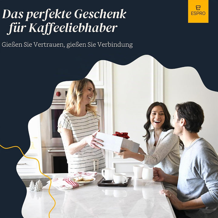 ESPRO P7 French Press Kaffeebereiter – Doppelwandig isoliert aus Edelstahl mit Mikrofilter, 950 ml,