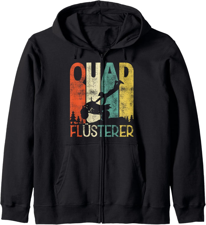 Vintage Quad Flüsterer Offroad Retro Quadfahrer Kapuzenjacke