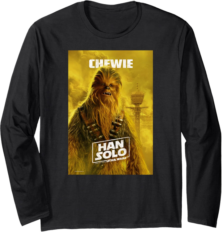 Star Wars Han Solo Chewie Smoke Portrait Langarmshirt