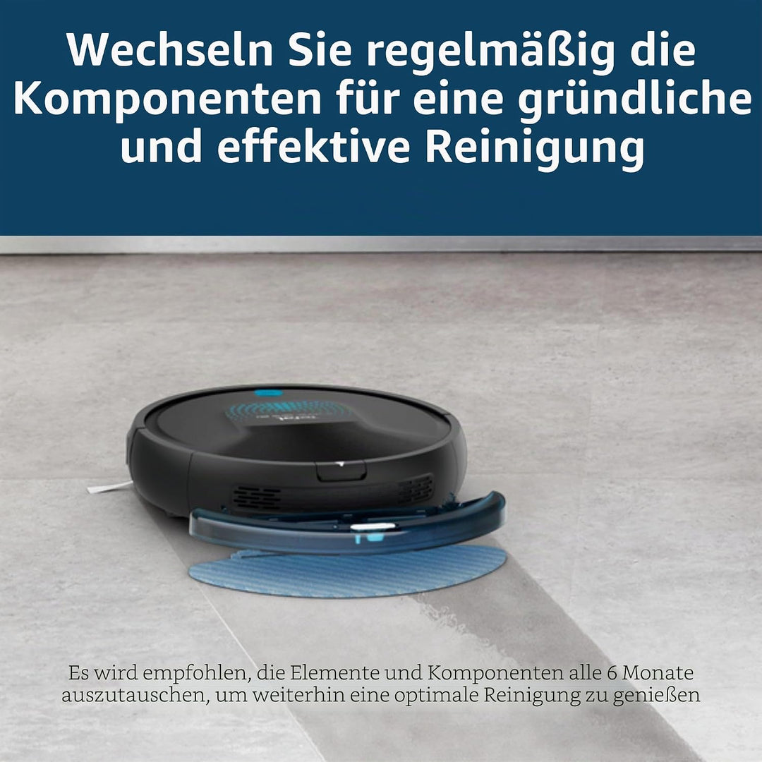 Rowenta ZR720002 Watch, Resin, Schwarz Seitenbürsten und Allergy Care Roboter Filter Serie 40, Seite