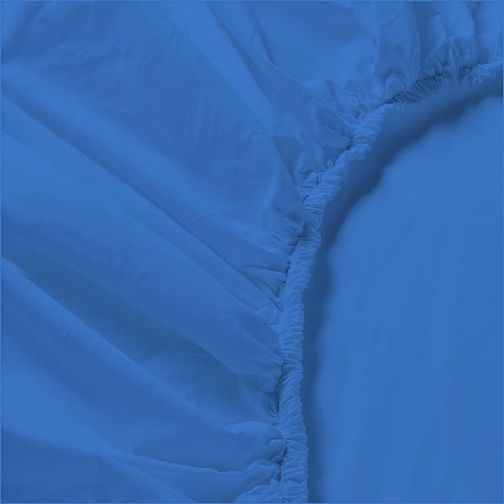 Italian Bed Linen maxcolor Bettwäsche Blau 240 x 300 cm Blau, 240 x 300 cm Blau