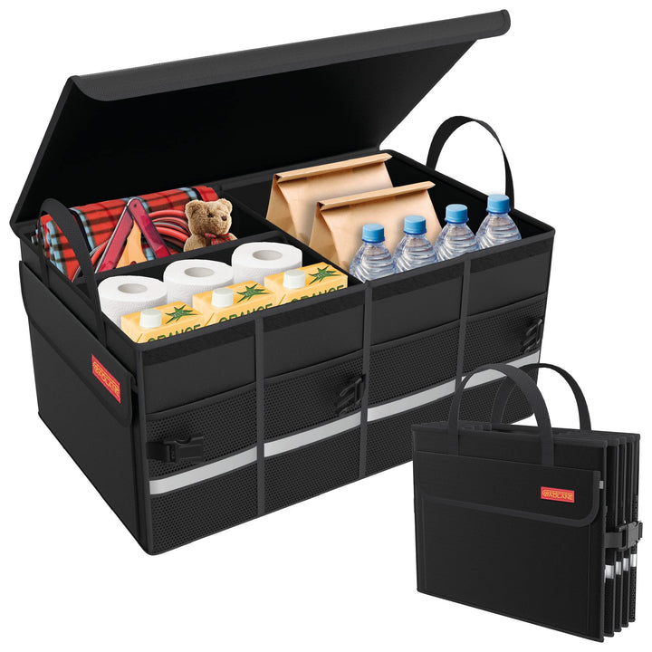 Hochwertige Kofferraumtasche Auto Box - Rutschfeste Kofferraumbox, Gross Wasserdichter Kofferraum Or