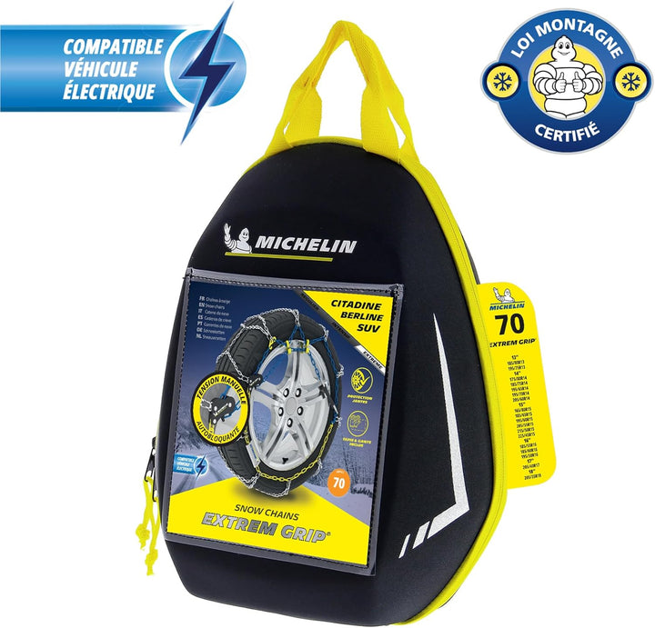 MICHELIN Schneeketten Extrem Grip, selbstblockierende Spannung, Nr. 70 N°70, N°70