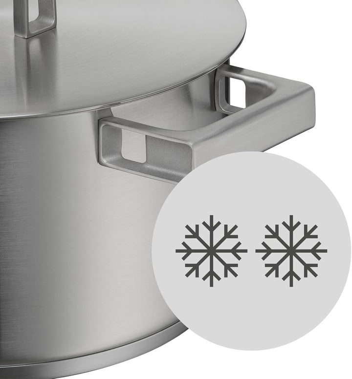 WMF Ultimate Cool Kochtopf gross 24 cm, Edelstahldeckel, Fleischtopf Induktion 5,7l, Cromargan Edels