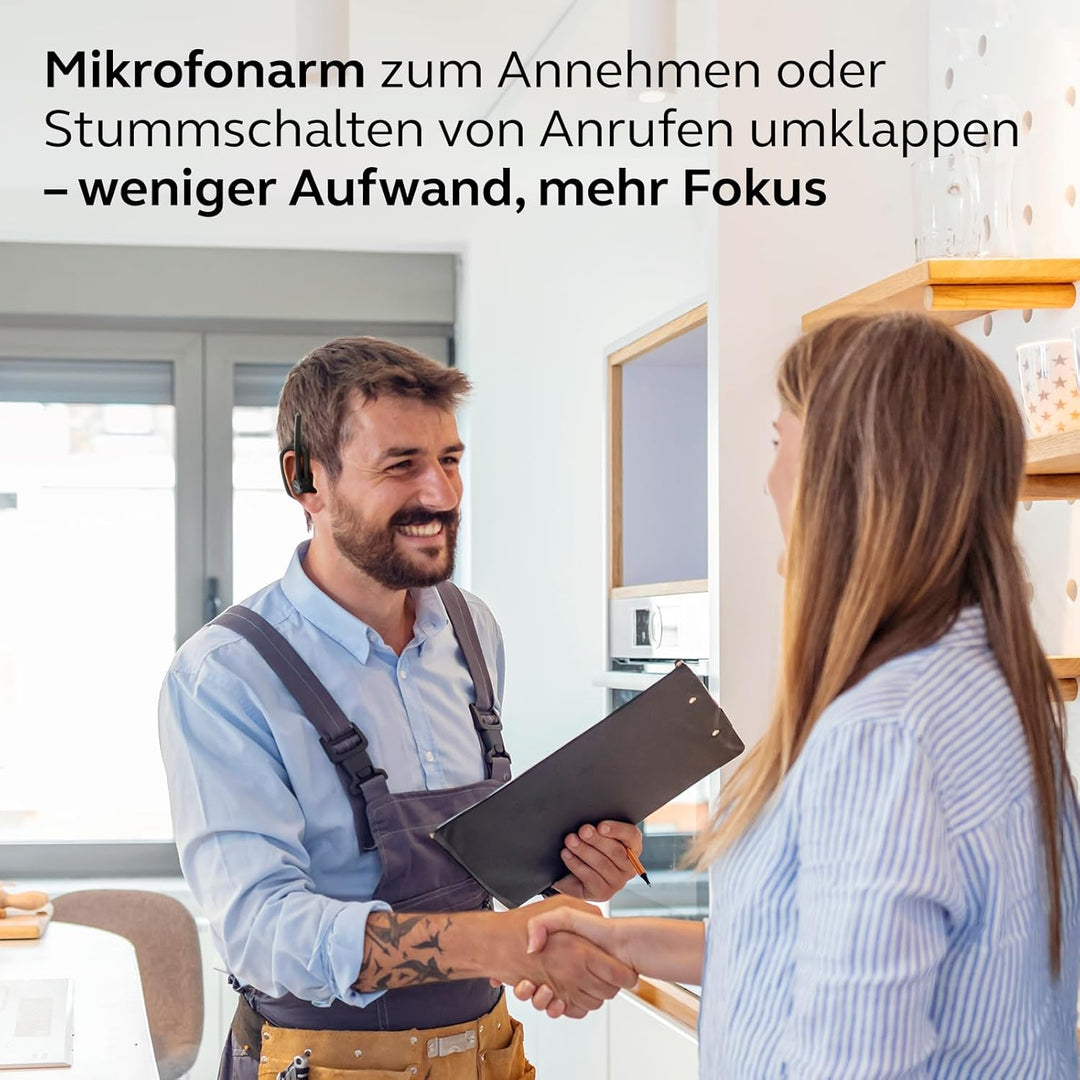 Jabra Perform Go 4 Mono Bluetooth Headset, Einohr-Wireless-Headset mit Dual-Mikrofon Geräuschunterdr
