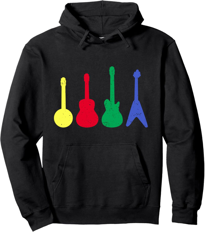 Gitarre Musikinstrument Band Geschenk Hoodie Pullover Hoodie