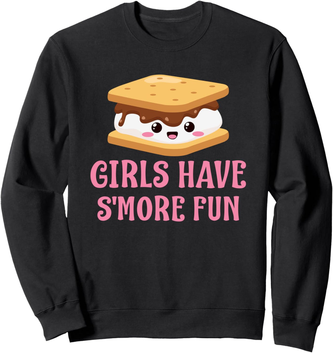 Lustige Smores Camping Mädchen haben mehr Spass Camper Sweatshirt