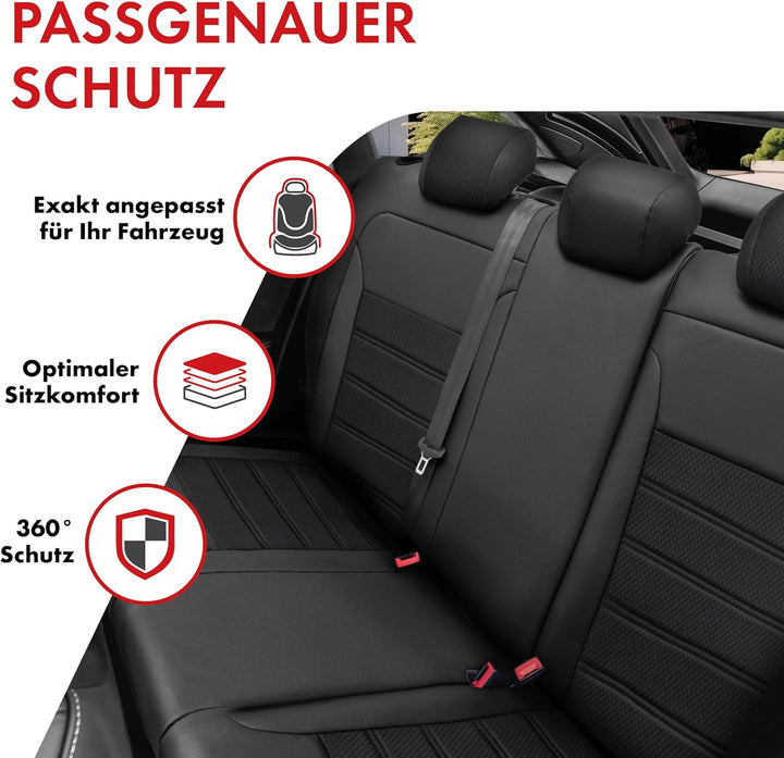 Walser Passform-Sitzbezug Aversa, Schonbezug für BMW 3 (E90) 02/2004-02/2012, 1 Rücksitzbankbezug No