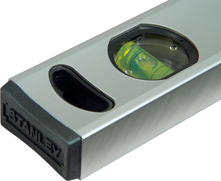 Stanley Wasserwaage Klassik (120 cm Länge, magnetisch, schlagfeste Blocklibelle, grosse Seitenlibell
