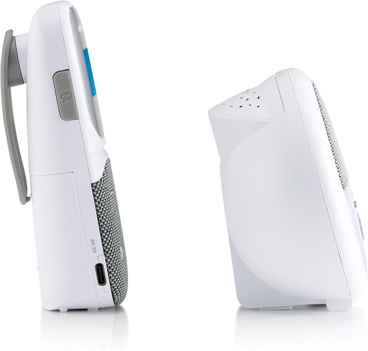 Alecto DBX150 - Luxuriöses Full Eco DECT Audio Babyphone mit Projektor, Display, Nachtlicht und Schl