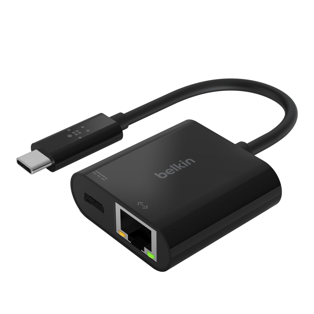 USB-C/Ethernet-Ladeadapter (60W Leistung für angeschlossene Geräte, Ethernet-Datentransfer mit bis z