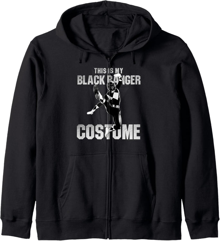 Power Rangers Black Ranger Halloween Costume Vintage Kapuzenjacke