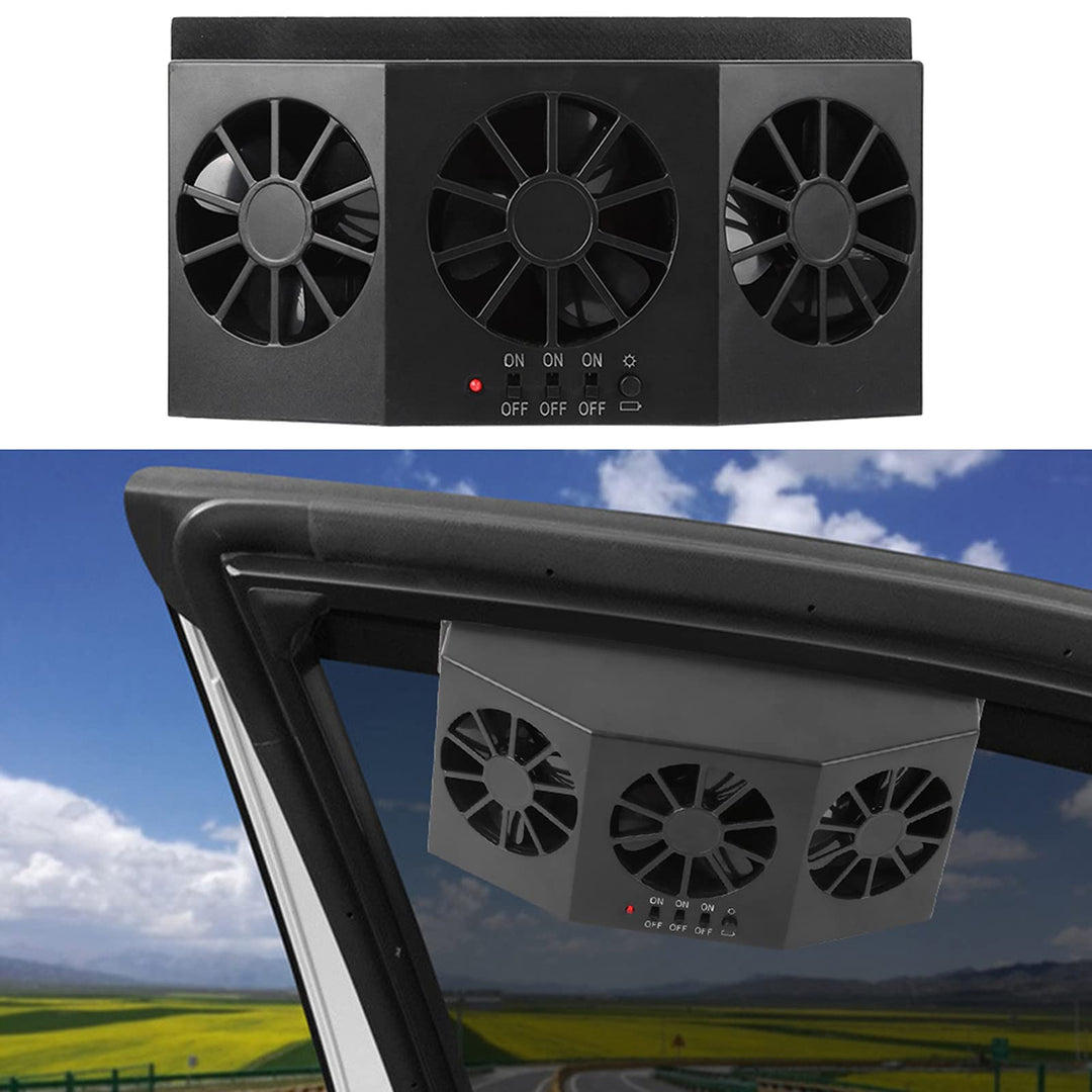 Auto Fanr Powered Heat Window Vent Auto Pet Cooling Fan Ac16 Car Window Fan Schwarz Abs Portabler Po