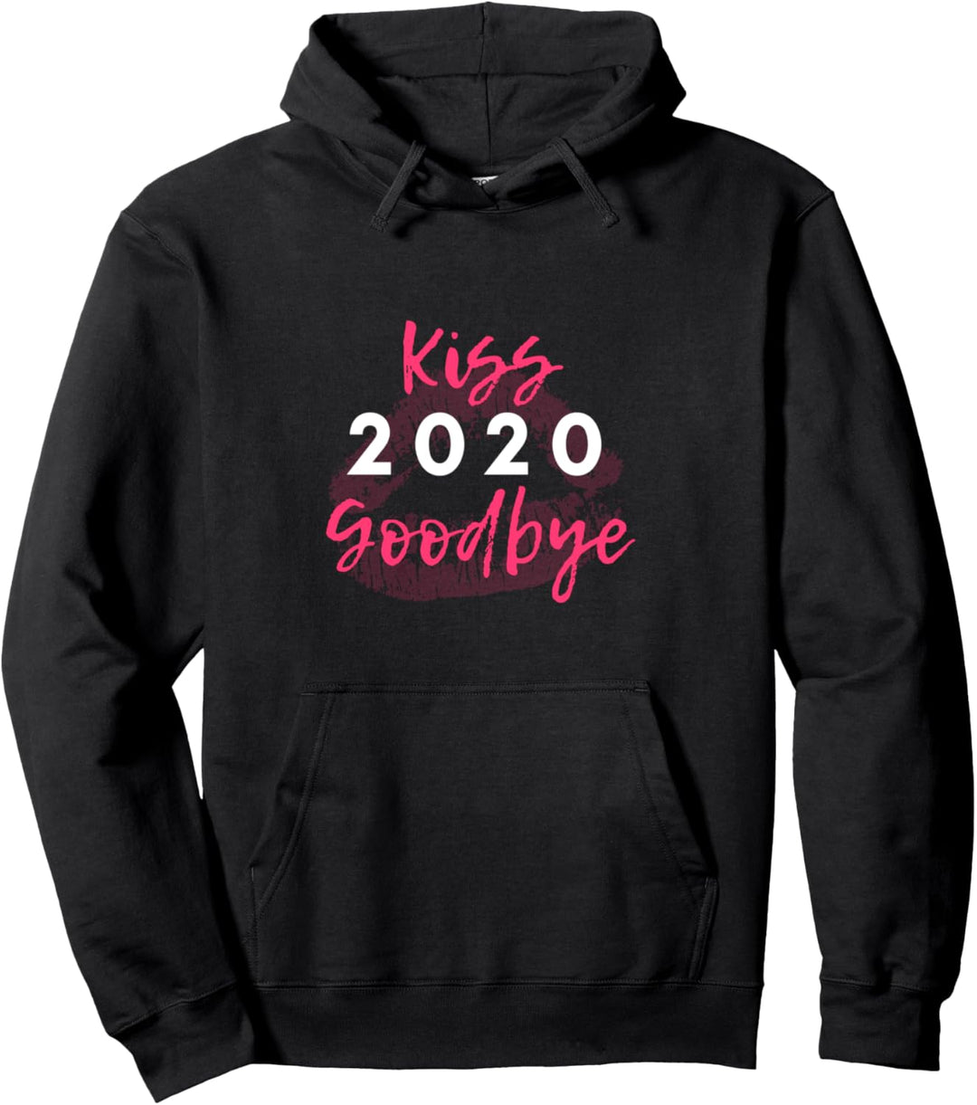 Kuss 2020 Auf Wiedersehen Lustiges neues Jahr 2021 Geschenk Pullover Hoodie