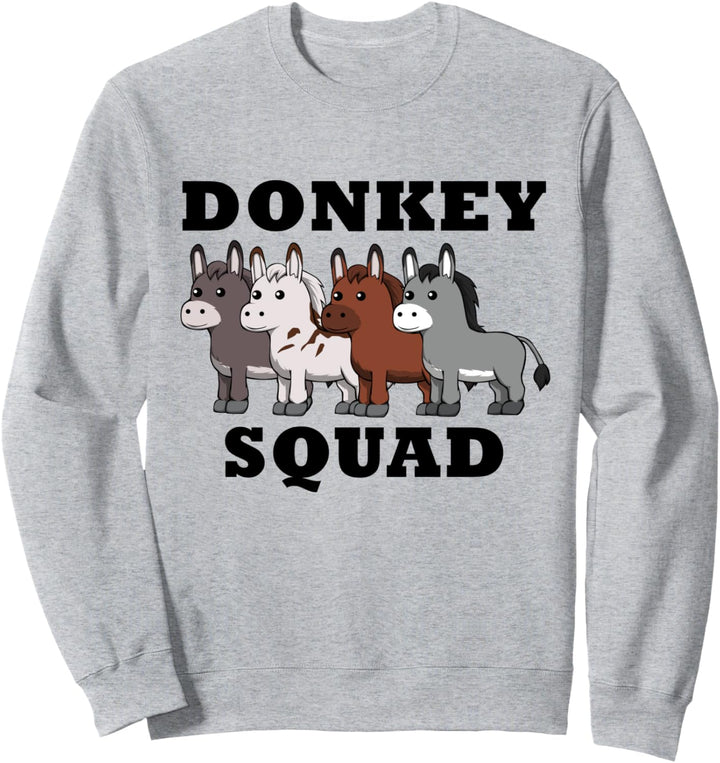 Esel Squad Niedliches Maultier Bauernhof Tier Sweatshirt