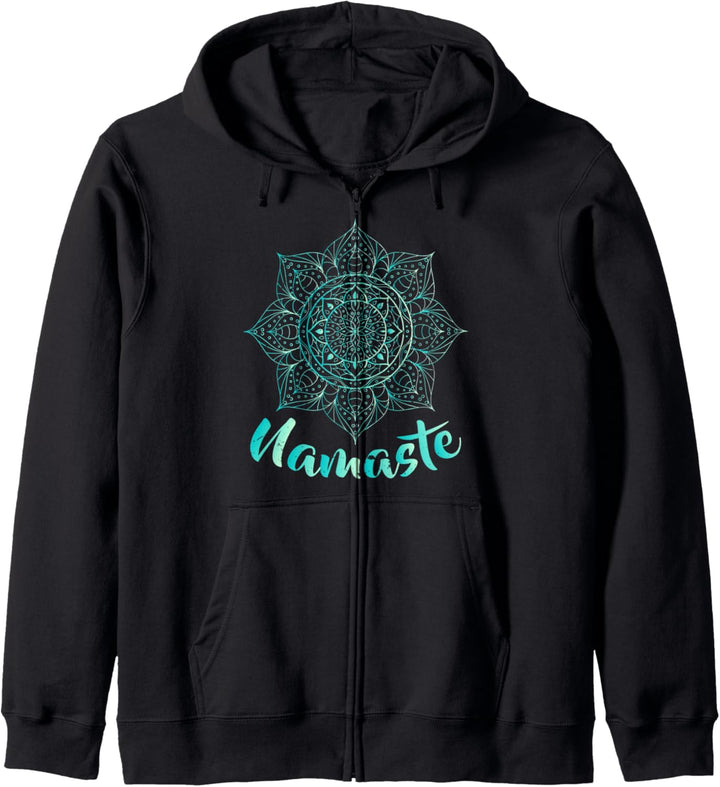 Namaste – Lotusblume – Spiritueller Yoga Om Kapuzenjacke