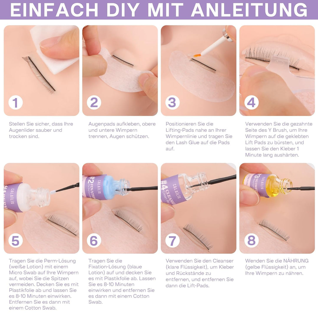 CALAILIS Wimpernlifting Set, 2025 Aktualisiertes Lash Lifting Set, Wimpernverlängerung Kit Professio