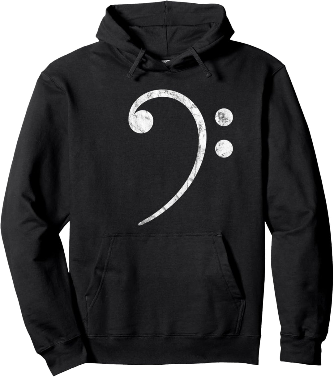 Bassschlüssel Musik Symbol Bassist Musiknoten Band Musiker Pullover Hoodie