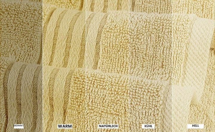 Utopia Handtücher, Baumwolle, 700 g/m², 6 Stück Beige, Beige