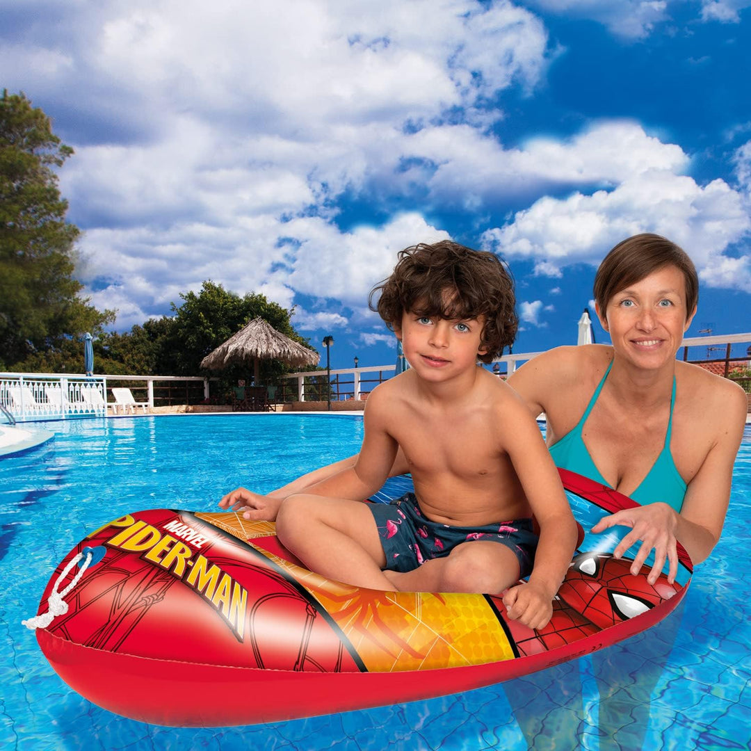 Mondo Toys - SPIDERMAN Boat INFLATED BASE- aufblasbares Schlauchboot / Schlauchboot für Kinder - Grö