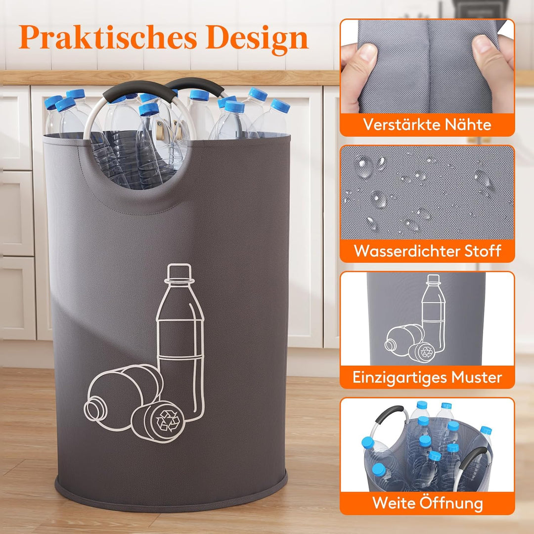 Lifewit 115L Pfandflaschen Sammelbehälter, Gross Pfandflaschen Aufbewahrung, Behälter Leergut & Altg