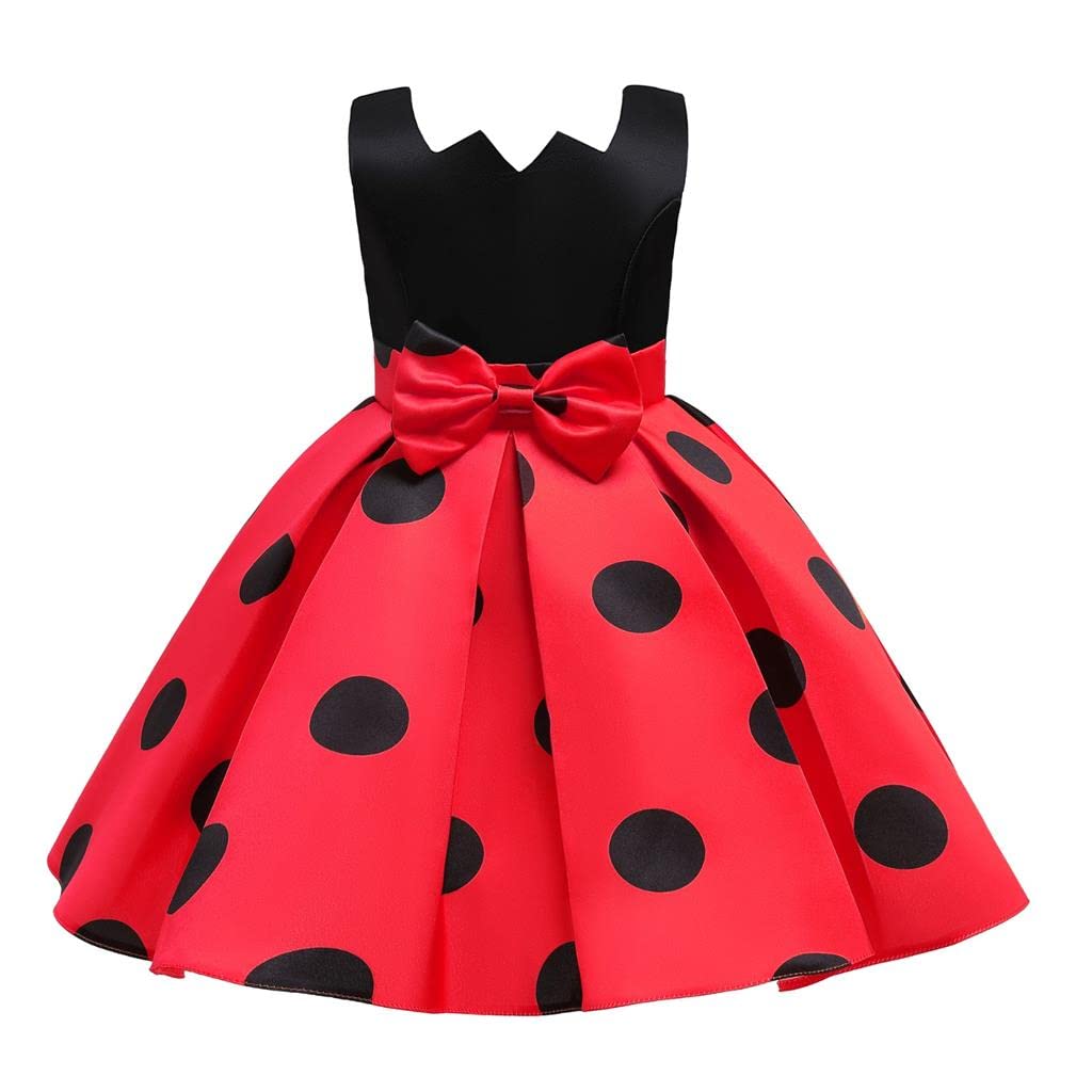 Lito Angels Marienkäfer Gepunktetes Heldenmädchen Kleid Kostüm Verkleidung Kleinkind Mädchen Grösse
