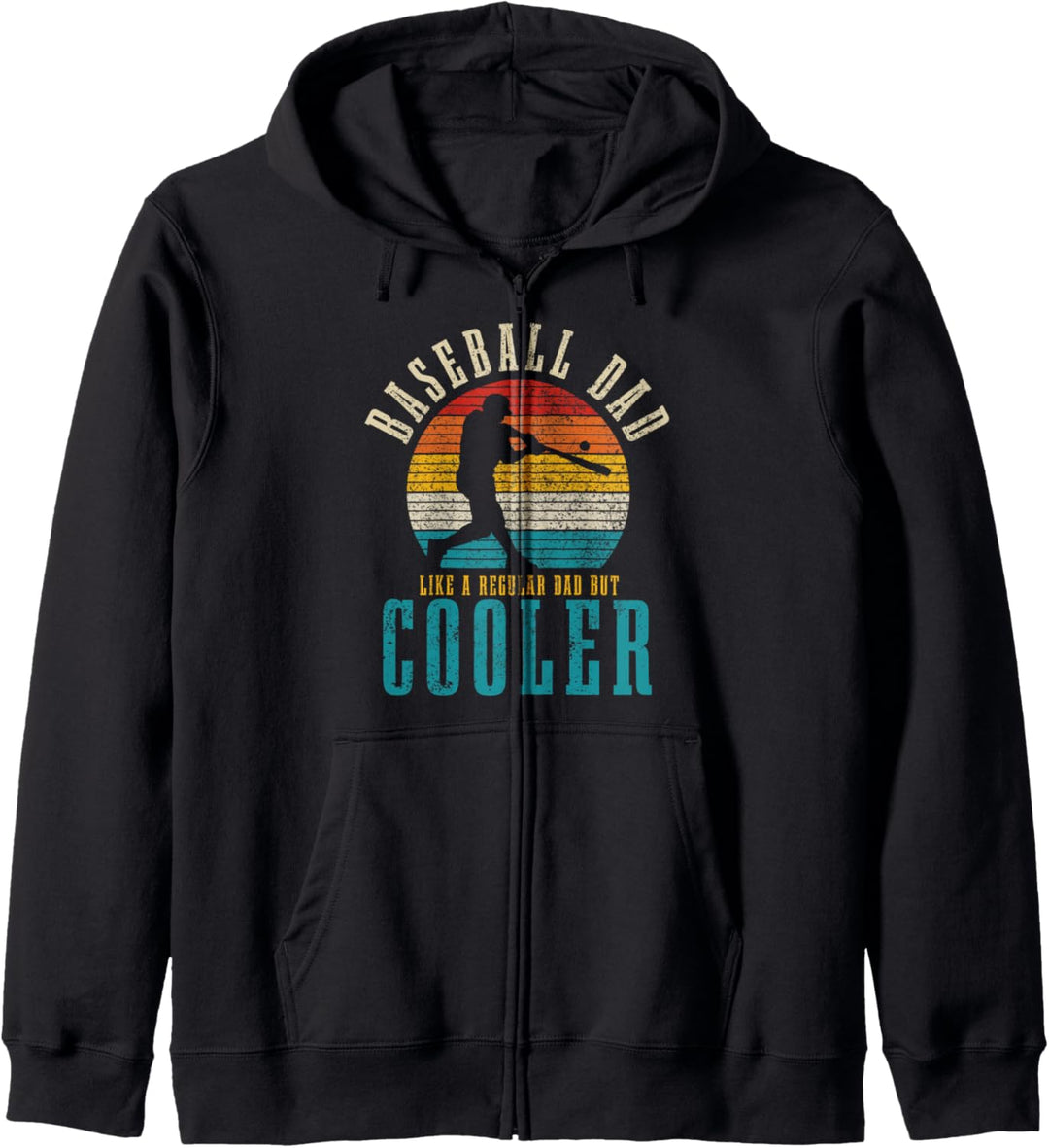 Baseball Dad Like A Regular Dad But Cooler Lustig Vintage Kapuzenjacke