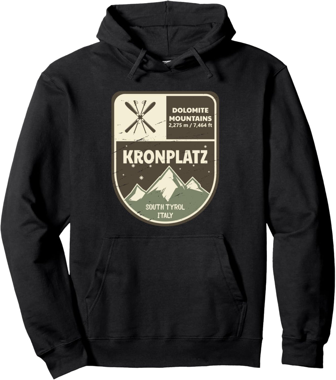 Kronplatz Dolomit Berge Italien Vintage Pullover Hoodie