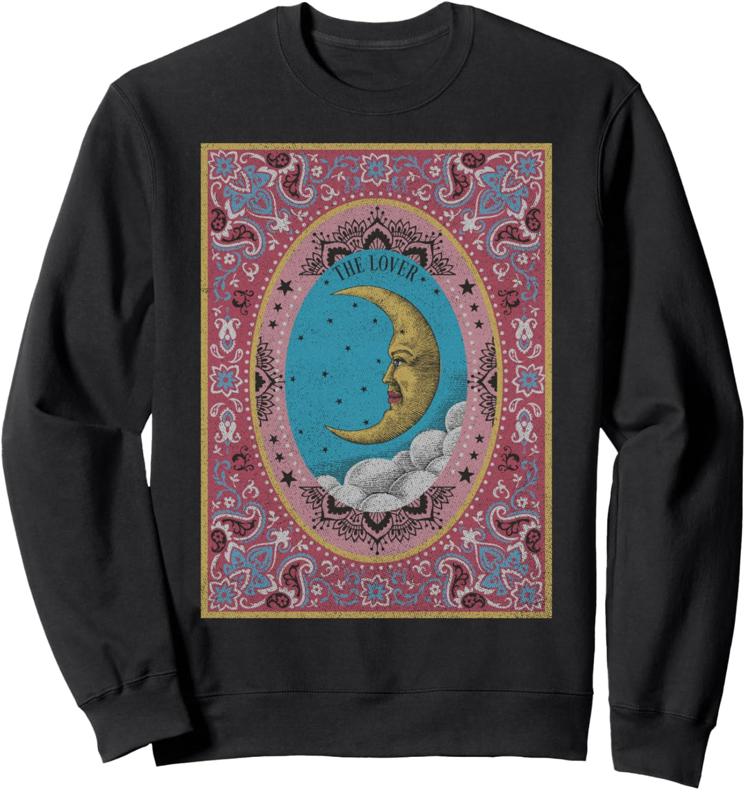 Trendy Tarot Moon Card Sweatshirt