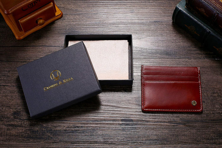 Cronus &amp; Rhea® | Luxus Kartenhalter aus exklusivem Leder (Argos) | Kartenetui - Kreditkartenetui - K